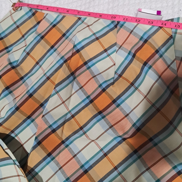True Vintage 60s/70s Sears Plaid Skirt | Preppy A- line Midi - Picture 5 of 14
